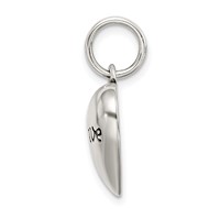 Sterling Silver Antiqued Believe Pendant view 2