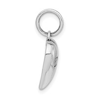 Sterling Silver Polished & Antiqued Desire Heart Pendant view 2