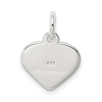 Sterling Silver Love Heart Charm view 4