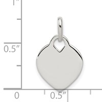 Sterling Silver Heart Pendant view 3