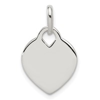 Sterling Silver Heart Pendant view 1