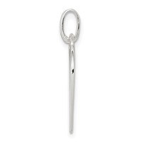 Sterling Silver Polished Engravable 18mm Heart Charm view 2