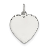 Sterling Silver Small Heart Charm view 4