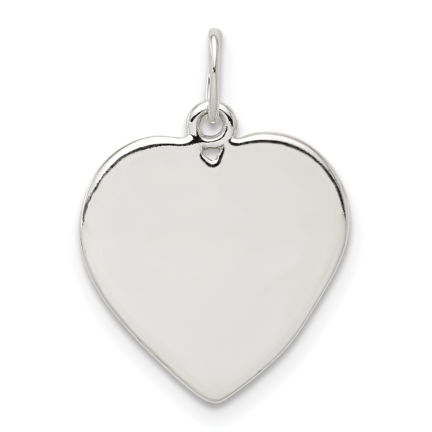 Sterling Silver Small Heart Charm (QC6007)