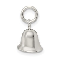 Sterling Silver Moveable Bell Charm view 2