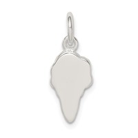 Sterling Silver Pink and Green Stellux Crystal Ice Cream Cone Charm view 4