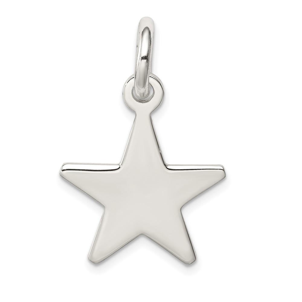 Sterling Silver Star Pendant (QC6055)