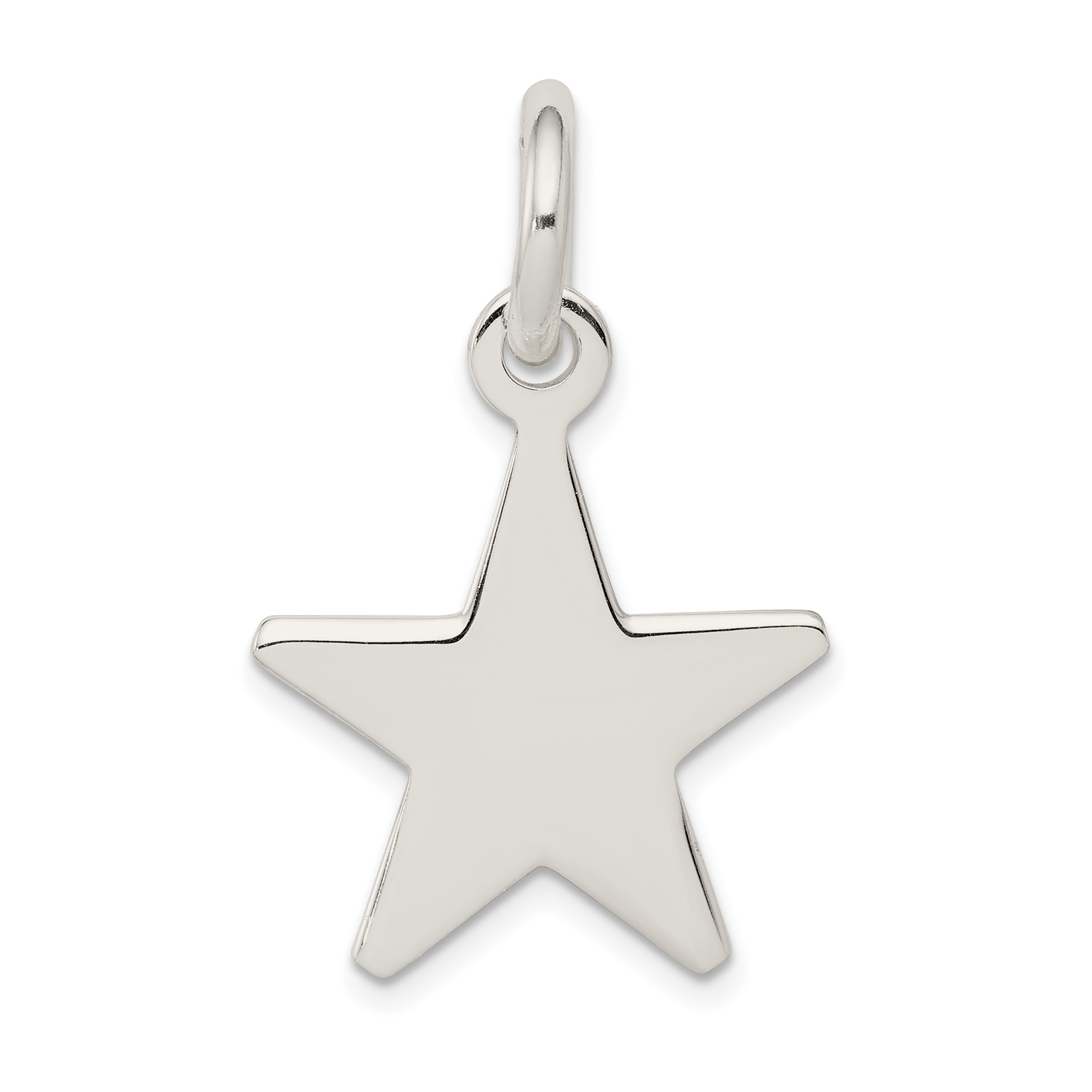 Sterling Silver Star Pendant (QC6055)