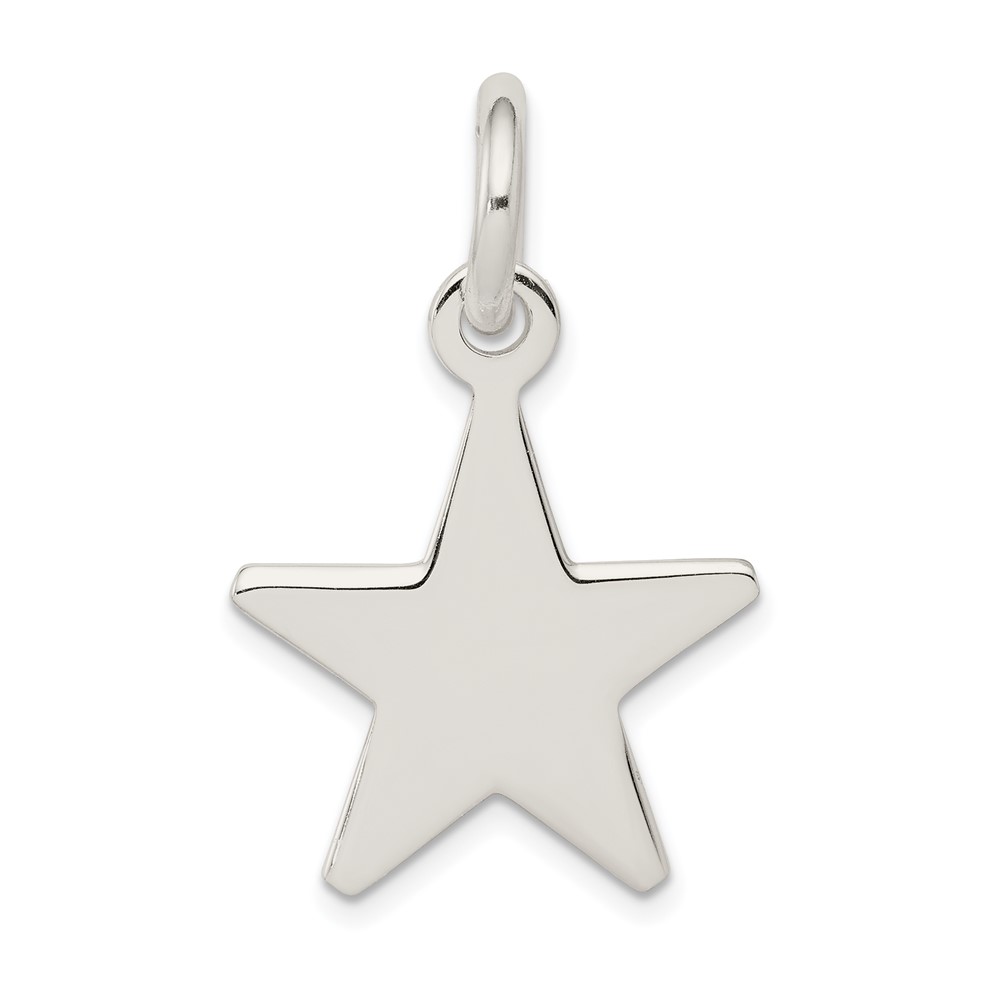 Sterling Silver Star Pendant (QC6055)
