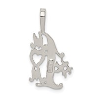Sterling Silver Polished # 1 Mom Charm view 4