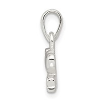 Sterling Silver I Love Music Pendant view 2