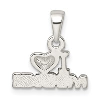 Sterling Silver I Love Music Pendant view 4