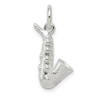 Sterling Silver Saxophone Charm