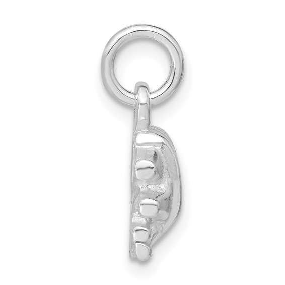 Sterling Silver Polished Piano Charm