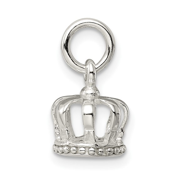 Sterling Silver Crown Charm