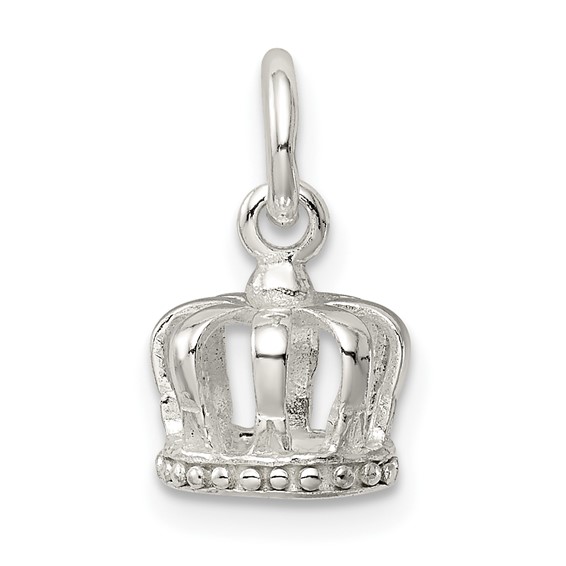 Sterling Silver Crown Charm