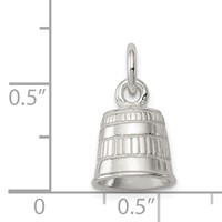 Sterling Silver Thimble Charm view 3