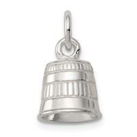Sterling Silver Thimble Charm view 1