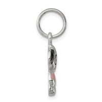 Sterling Silver Enameled Puppy Charm view 2