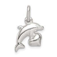 Sterling Silver Dolphin Pendant view 4