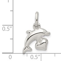 Sterling Silver Dolphin Pendant view 3
