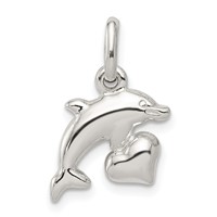 Sterling Silver Dolphin Pendant view 1