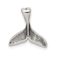 Sterling Silver Small Whale Tail Pendant view 4