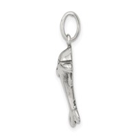 Sterling Silver Antiqued Dolphin Pendant view 2