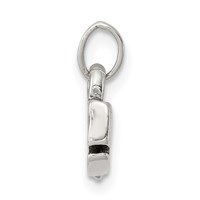 Sterling Silver Antiqued Whale Charm view 2