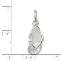 Sterling Silver Flip Flop Charm view 3