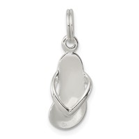 Sterling Silver Flip Flop Charm view 1