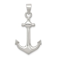 Sterling Silver Anchor Pendant view 1
