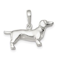 Sterling Silver Dachshund Pendant view 1