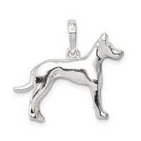 Sterling Silver Great Dane Pendant view 4
