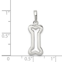Sterling Silver Bone Pendant view 3