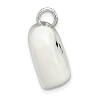 Sterling Silver Enameled Maltese Charm view 2