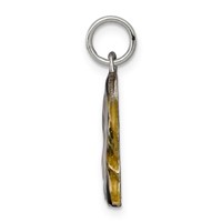 Sterling Silver Enameled Profile Shih Tzu Charm view 2