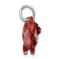 Sterling Silver Enameled Small Pomeranian Charm view 2