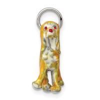 Sterling Silver Enameled Small Cocker Spaniel Charm view 2