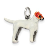 Sterling Silver Enameled Jack Russell Charm view 5