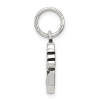 Sterling Silver Antiqued I Love Dance Charm view 2