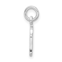 Sterling Silver Purple & White Enameled Sneaker Charm view 2