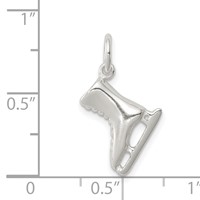 Sterling Silver Ice Skate Charm view 3