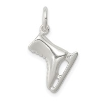 Sterling Silver Ice Skate Charm view 1