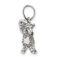 Sterling Silver Antiqued Aries Zodiac Pendant view 2
