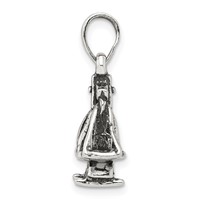 Sterling Silver Antiqued Libra Zodiac Pendant view 2