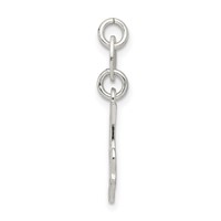 Sterling Silver Letter a Initial Charm view 2