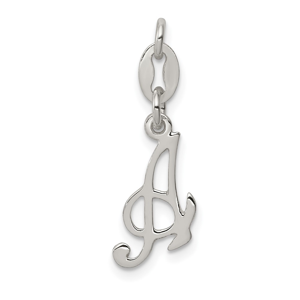 Sterling Silver Letter A Initial Charm (QC6510A)
