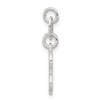 Sterling Silver Letter B Initial Charm view 2