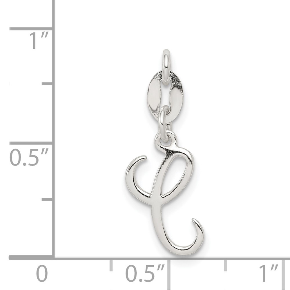 Sterling Silver Letter C Initial Charm (QC6510C)